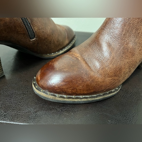 Paul Green Womens 7 UK 9US Booties Stella Stacked Heel Fashion Leather Classic - Picture 10 of 11